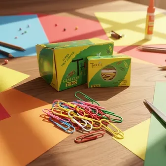 ?? Gem Clip 50MM Coloured ? Three Flowers | Strong & Stylish Paper