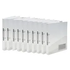 D-Ring File PVC Transparent A4 | Thick Heavy-Duty Document Folder