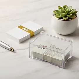 DG-022 Transparent Acrylic Card Holder | Elegant Desktop Business Card Organizer