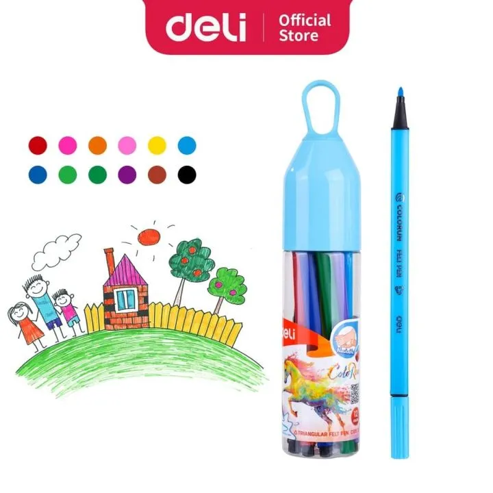 Deli C10506 Triangular Fel Pen | Top Seller
