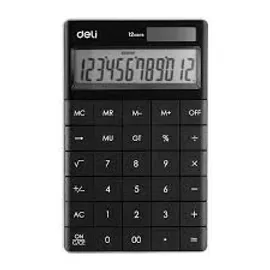 Deli E1589P Calculator Black | Everyday Essential