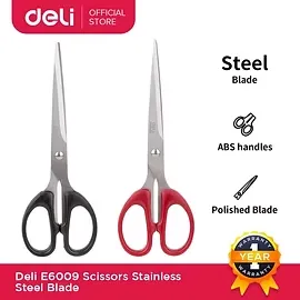 Deli E6009 Metal Office Scissor7 * 180Mm | Durable Design