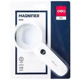 Deli E9098 Magnifier 60Mm With Led | Everyday Essential