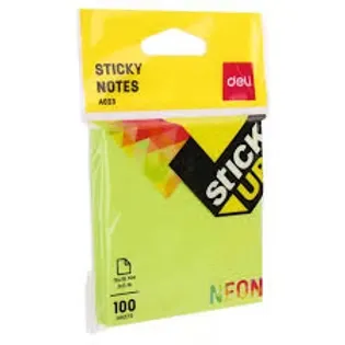 Deli Ea02302 Sticky Notes 4 Neon Color | Customer Favorite