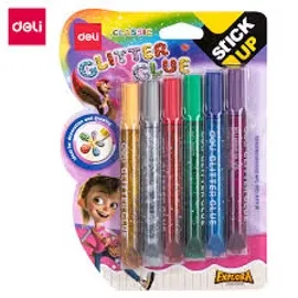 Deli Ea71101 Glitter Glue 12Ml 6 Pcs | Professional Use