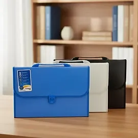 Expanding File Bag Opac | Multi-Pocket Document Organizer | Durable & Stylish