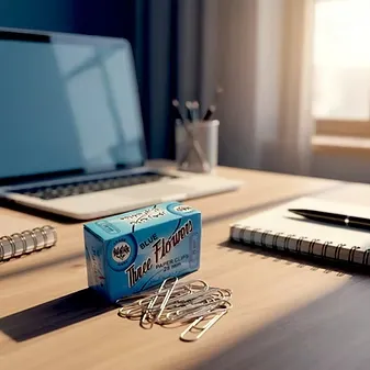 Gem Clip Blue Round Shape 26MM | (Pack of 10 packs) Premium Quality