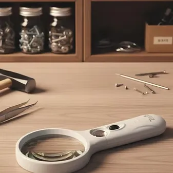 Magnifying Glass | Premium Quality | with LED LIGHT | Three Flowers TF-9098