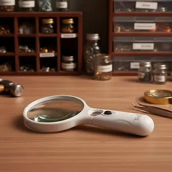 Magnifying Glass | Premium Quality | with LED LIGHT | Three Flowers TF-9099