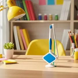 Pack of 2 ? 2026 Secure Counter Pens with Square Base & Flexible Chain |