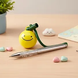 Pack of 3 - 819 Smiley Counter Pens with Stand & Anti-Theft Coil |