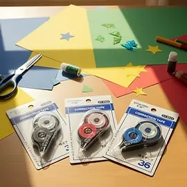 Premium Correction Tape 2 PC| Smooth & Clean Coverage | Easy-to-Use Erasing Tool