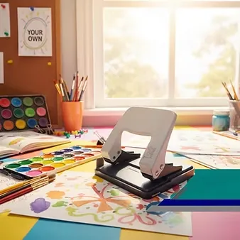 TF-0102 Punch Machine | 2-Hole Paper Punch | Capacity up to 25 Sheets | Durable