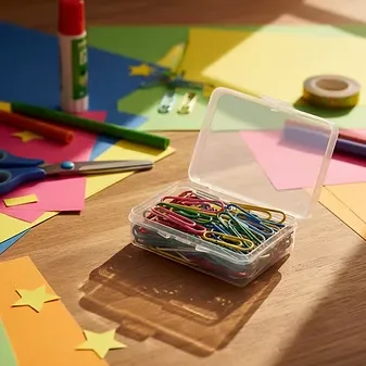 THREE FLOWERS Gem Clip 28mm Colored ? 50PCS Case [ PACK OF 3 ]