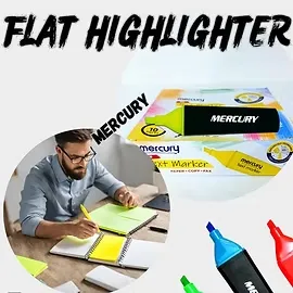 Premium Highlighter Flat Mercury Writing Instrument (green)