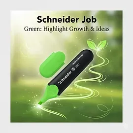 Premium Job Highlighter Schneider  Writing Instrument (green)