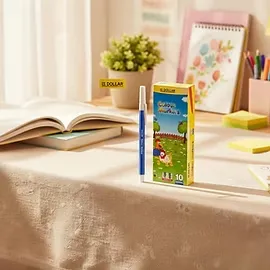 Premium Dollar Fibre Tip Marker Writing Instrument (Black)