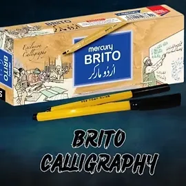 Premium Mercury Brito Calligraphy 804 Marker Writing Instrument (Black)