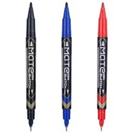 Deli Eu10420 Dual Tip Permanent  Marker | Customer Favorite (Black)