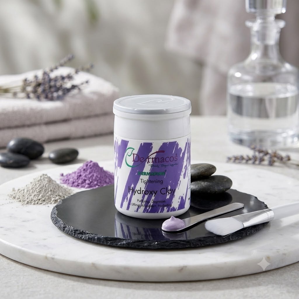 Dermacos Dermapure Tightening Hydroxy Clay - 200g | Purifying, Lifting & Hydrating Face Mask for All Skin Types