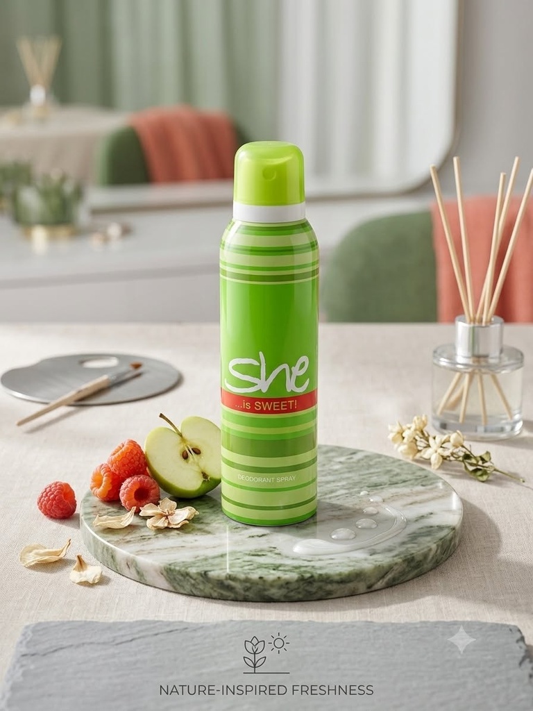 She ...is SWEET! Deodorant Spray for Women - Long Lasting Freshness | Refreshing & Floral Fragrance