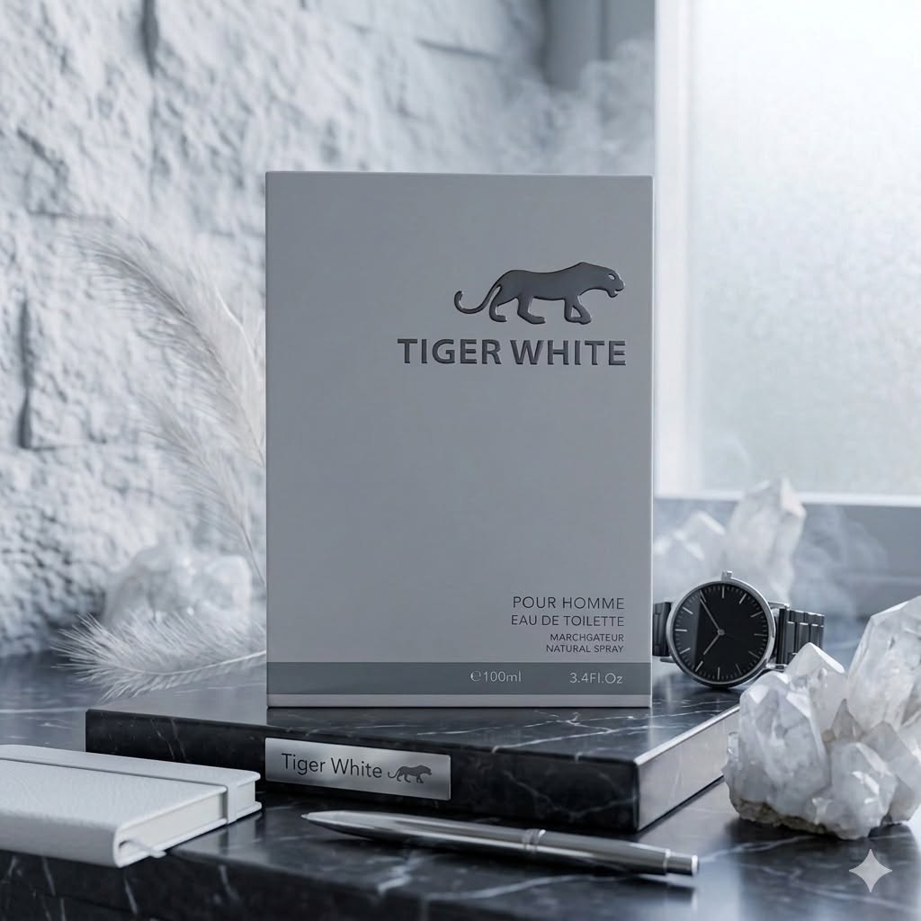 Tiger White Pour Homme Eau De Toilette – 100ml Premium Long-Lasting Perfume for Men