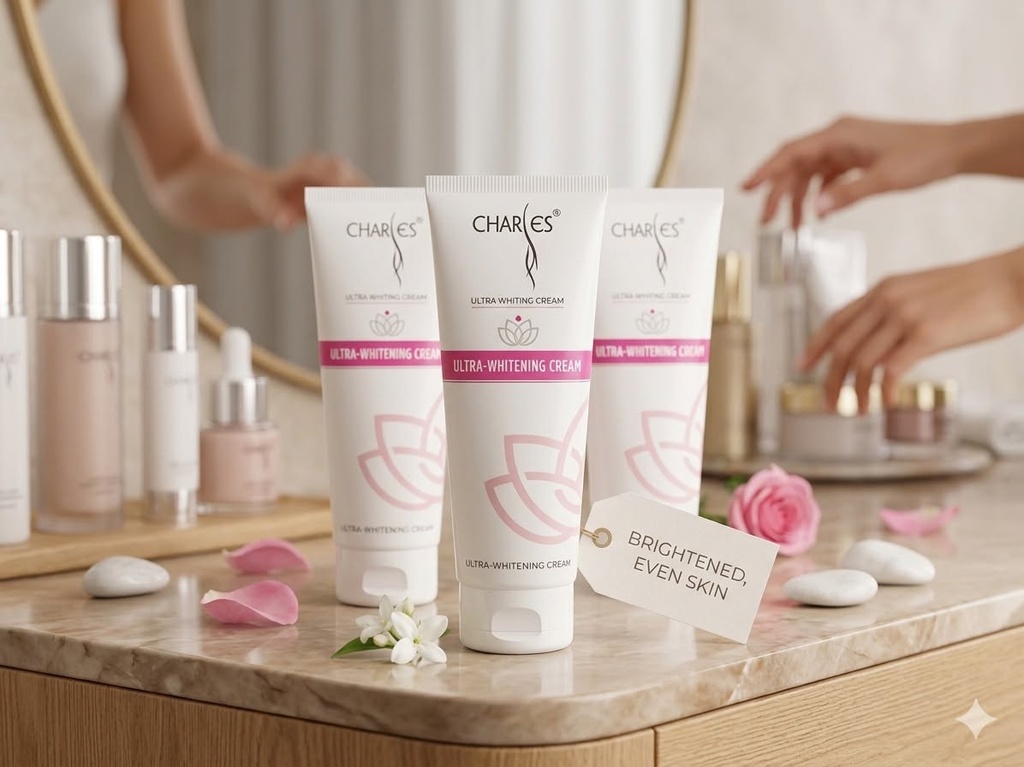 CHARLES Ultra-Whitening Cream – Advanced Brightening & Deep Hydration Formula for Even, Radiant Skin Tone